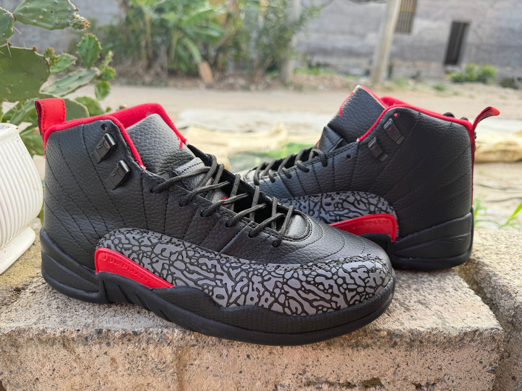 Air Jordan 12 Black Pattern