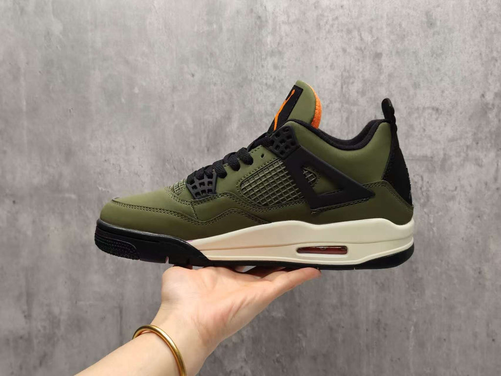 Air Jordan 4 Green Olive Sneakers