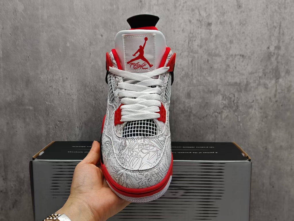 Air Jordan 4 Retro White Laser