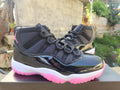 Men's Air Jordan 11 Retro Black / Rose Red