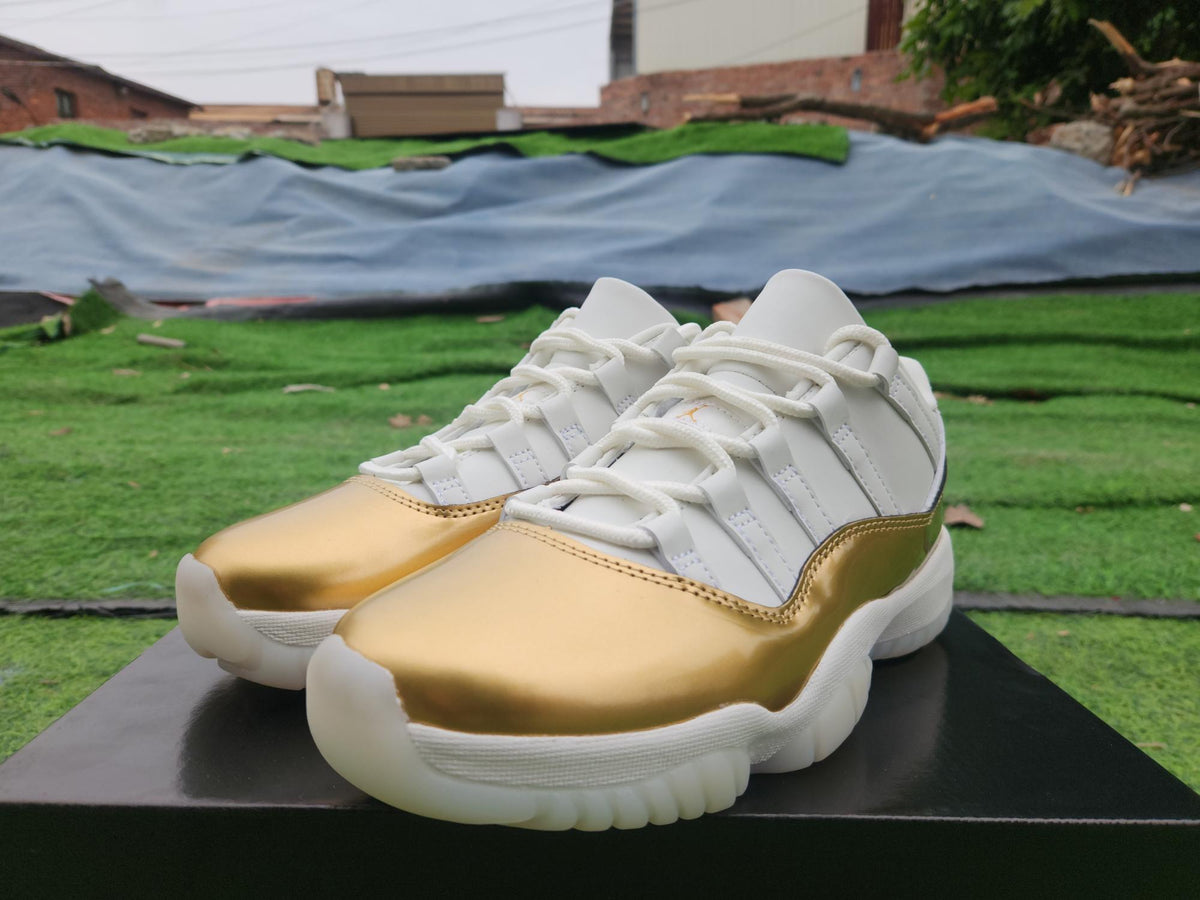 Air Jordan 11 Low White Gold