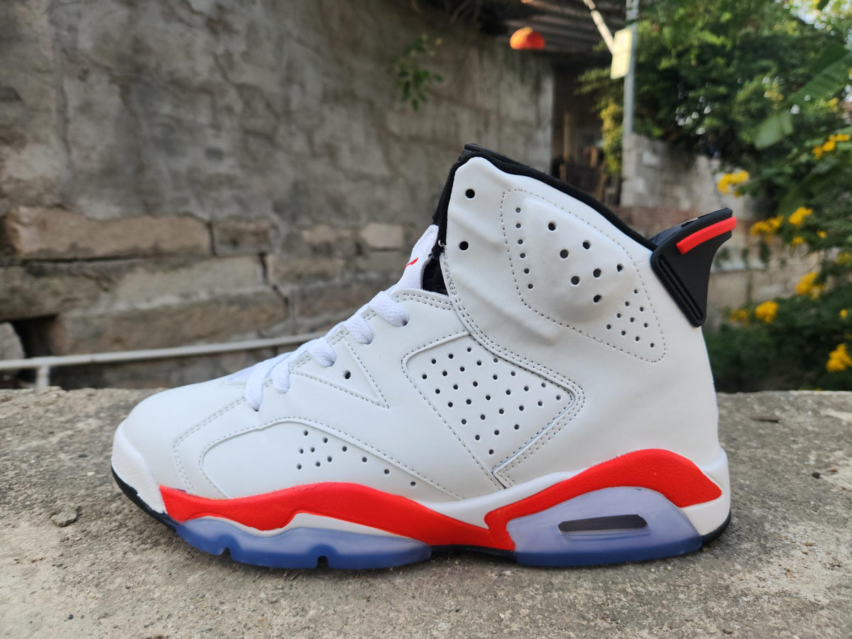Men's Air Jordan 6 Retro White / Infrared / Black