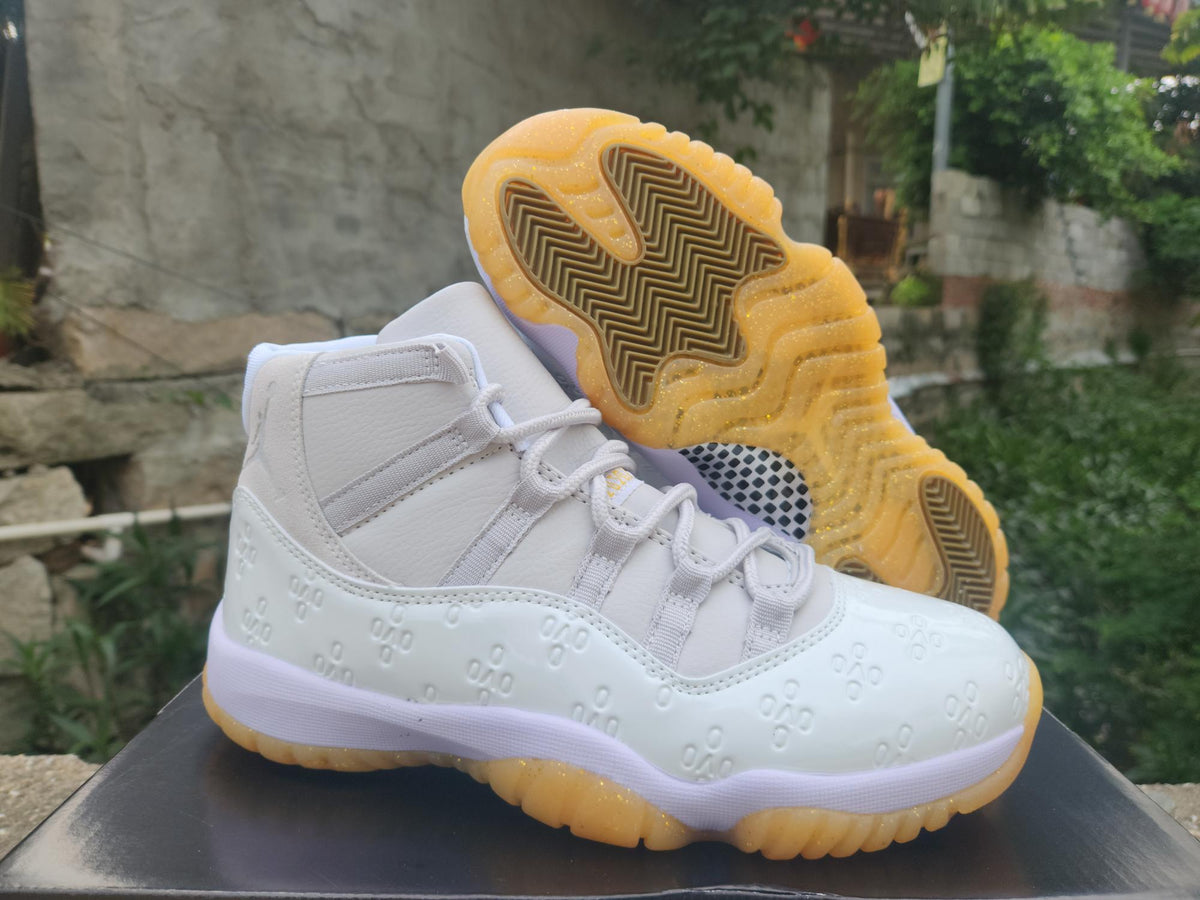Air Jordan 11 Retro High-Frequency White Light Yellow