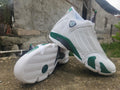 Air Jordan 14 White / Green Sneakers
