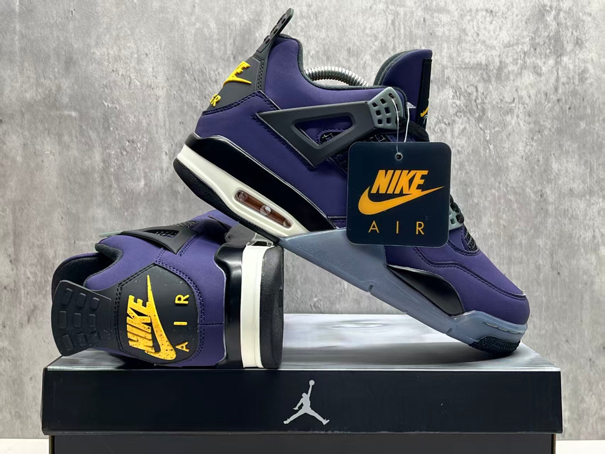 Air Jordan 4 Retro Purple Gold Lakers