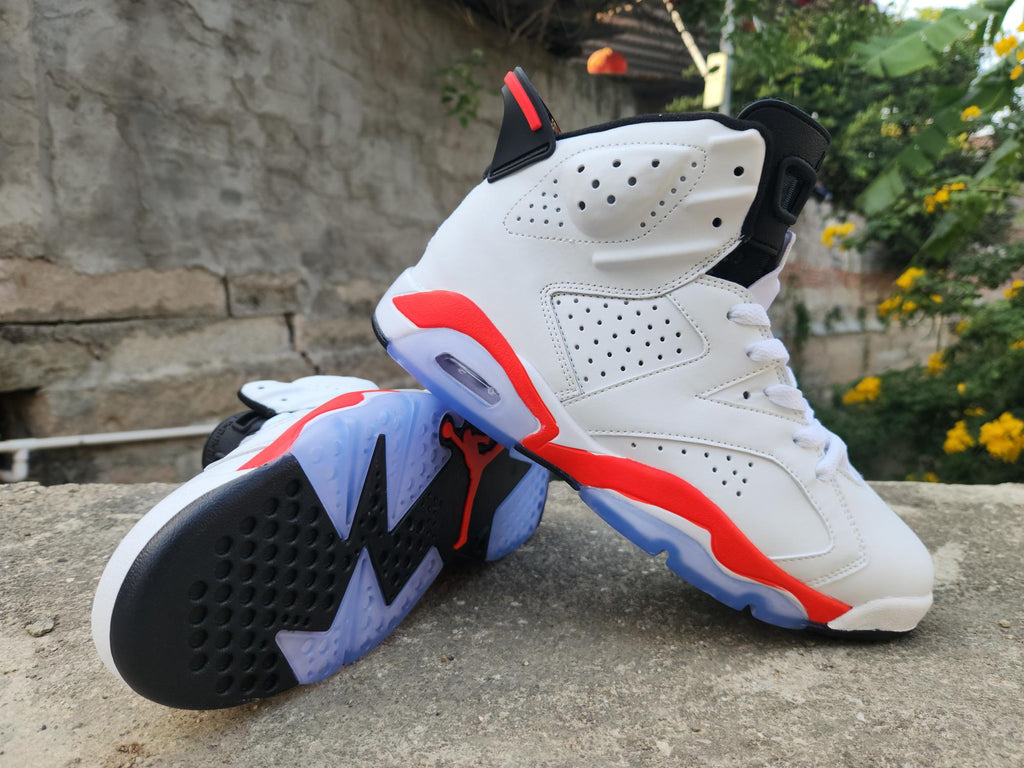 Men's Air Jordan 6 Retro White / Infrared / Black