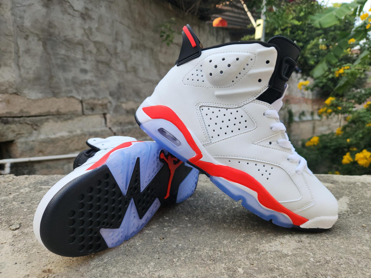 Men's Air Jordan 6 Retro White / Infrared / Black
