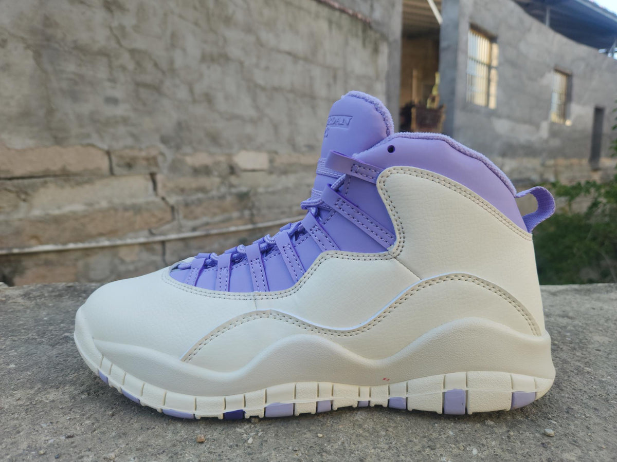 Air Jordan 10 White Purple