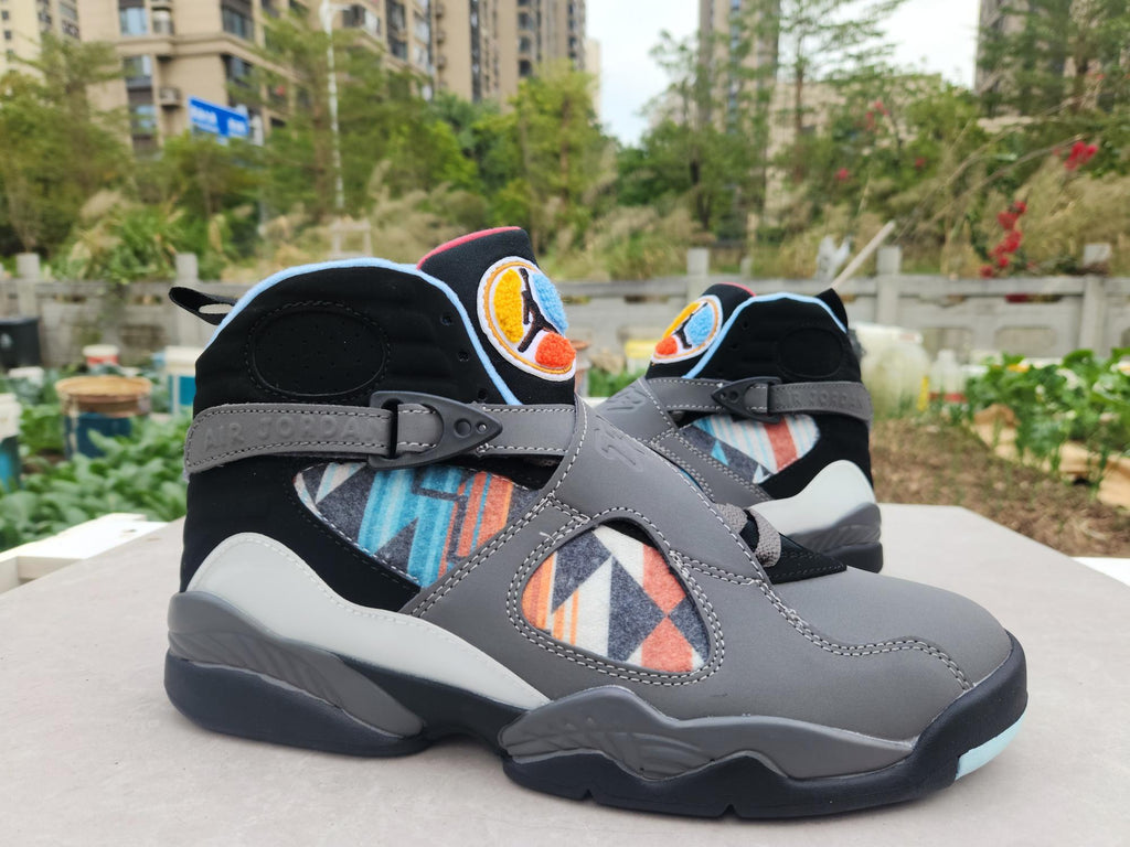 Air Jordan 8 Retro Grey / Black / Jade