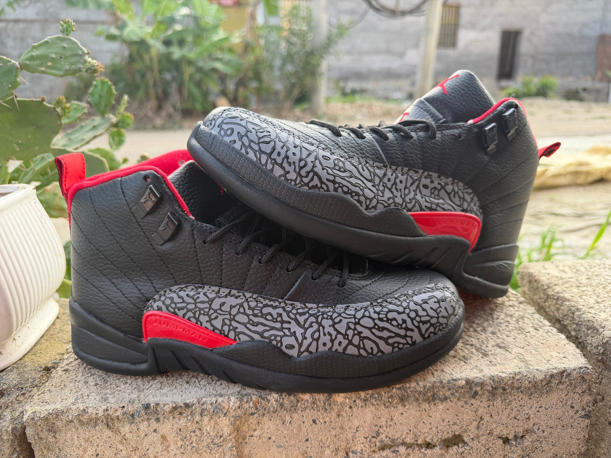 Air Jordan 12 Black Pattern