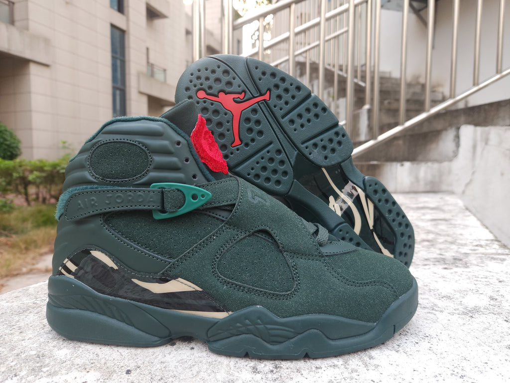 Air Jordan 8 Retro Green / Gold / Black / Red