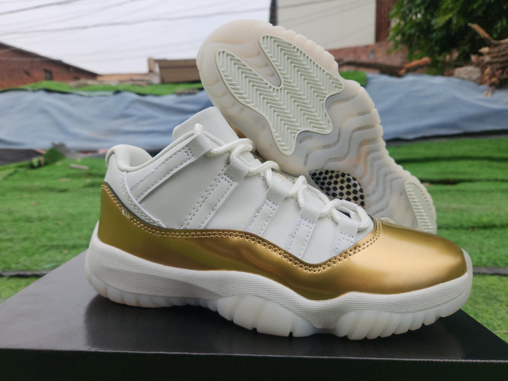 Air Jordan 11 Low White Gold