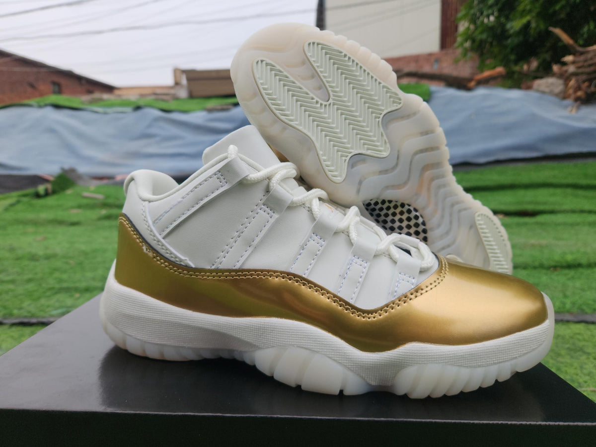 Air Jordan 11 Low White Gold