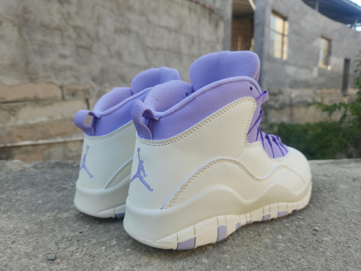 Air Jordan 10 White Purple