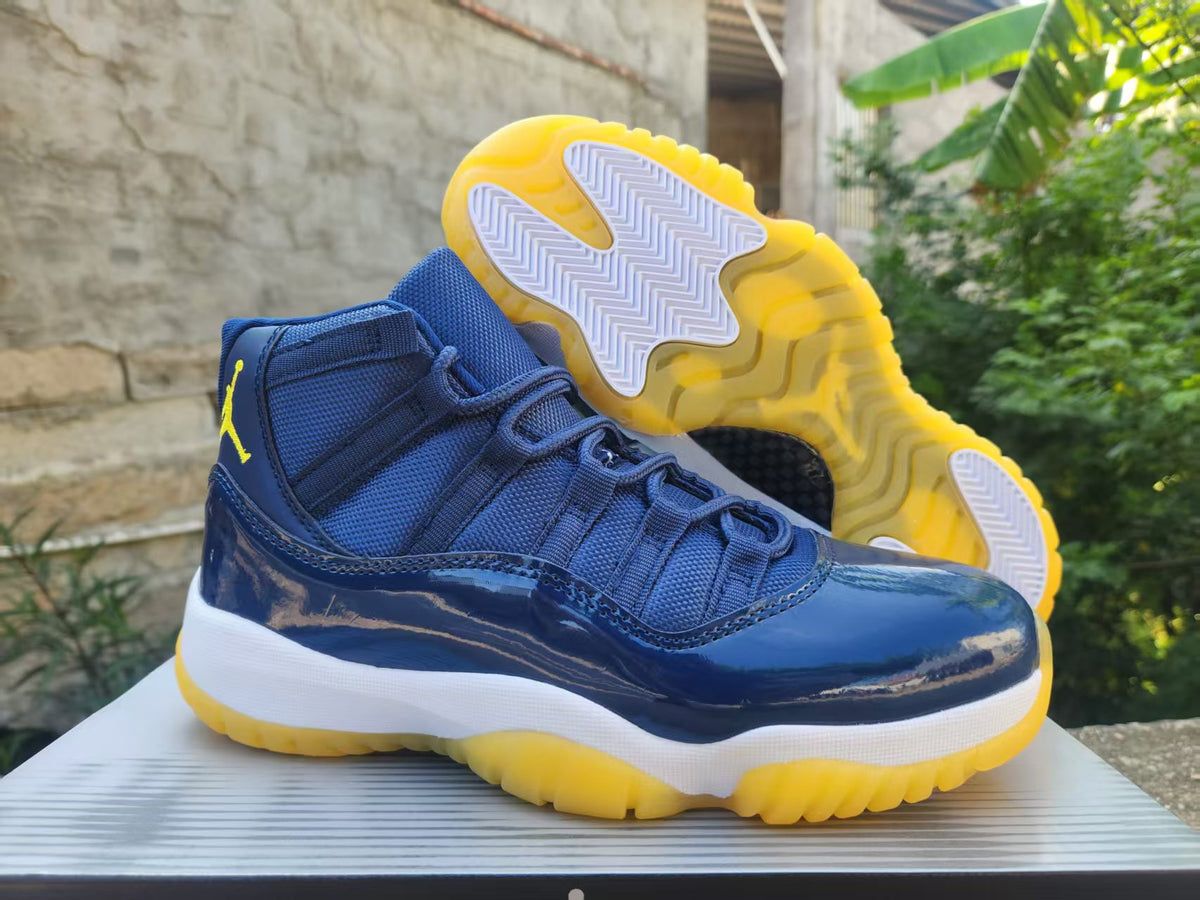 Air Jordan 11 Dark Blue Yellow