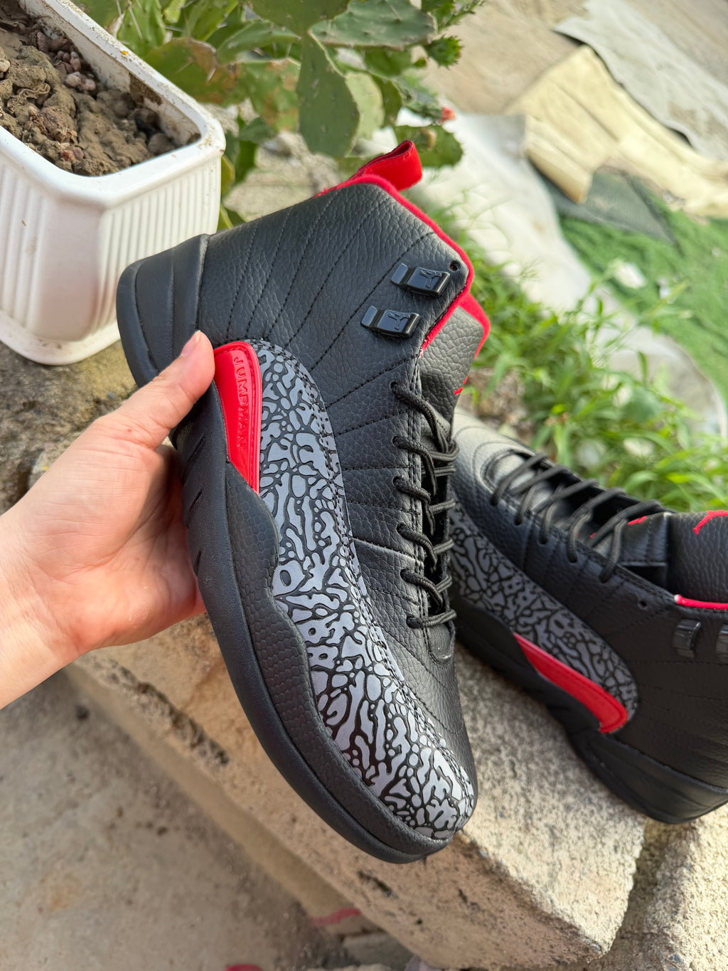 Air Jordan 12 Black Pattern
