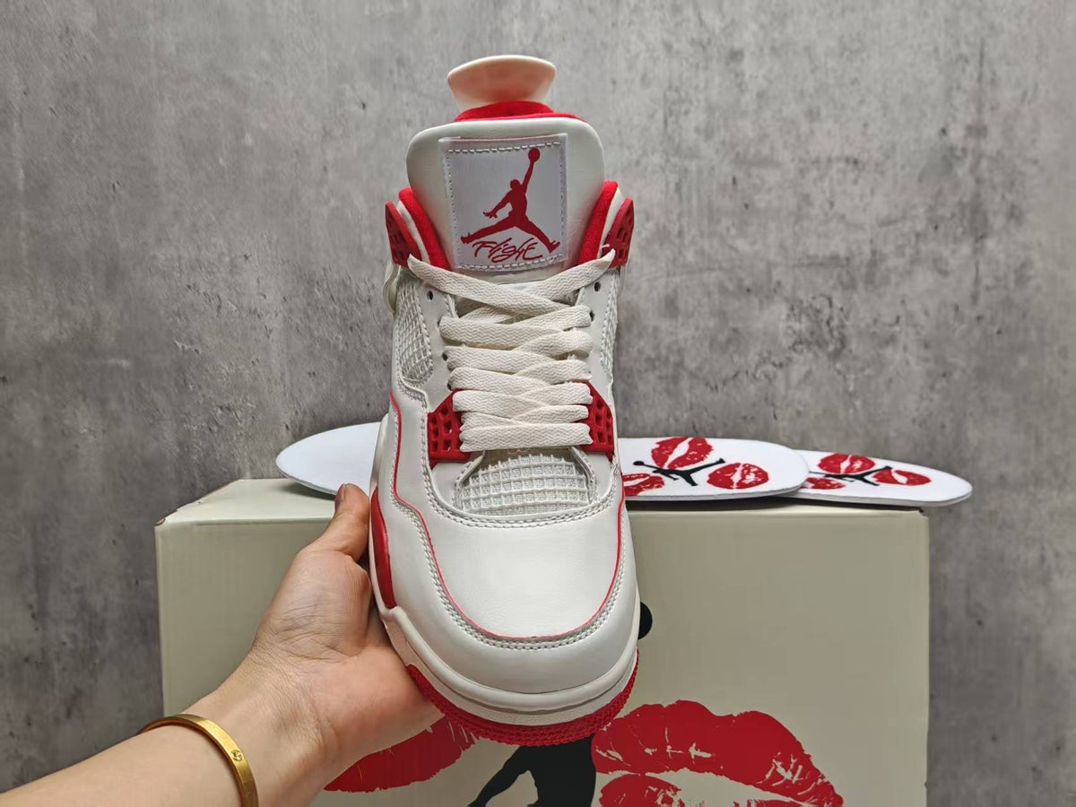 Air Jordan 4 Retro Valentine's Day Sierra Red / White