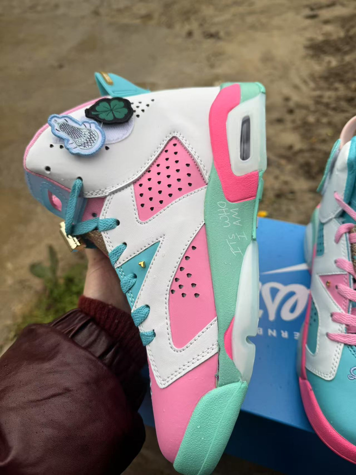Women's Air Jordan 6 Retro Blue / Pink