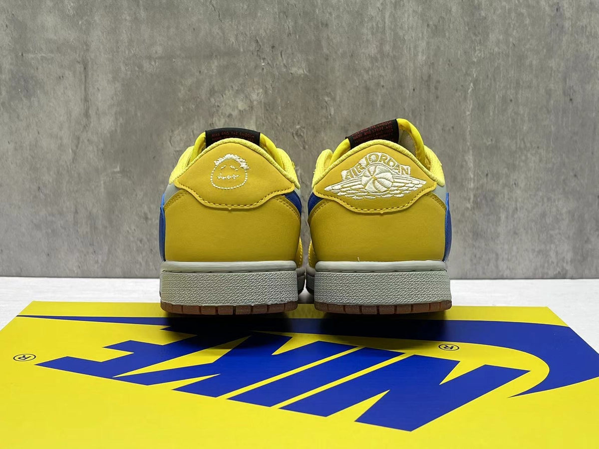 Travis Scott x Air Jordan 1 Low OG SP White-Yellow Reverse Swoosh