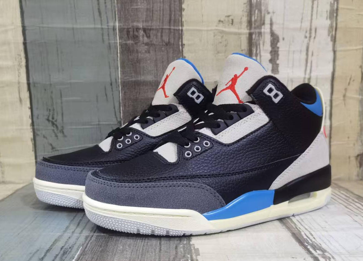 Air Jordan 3 Retro Black Blue Red