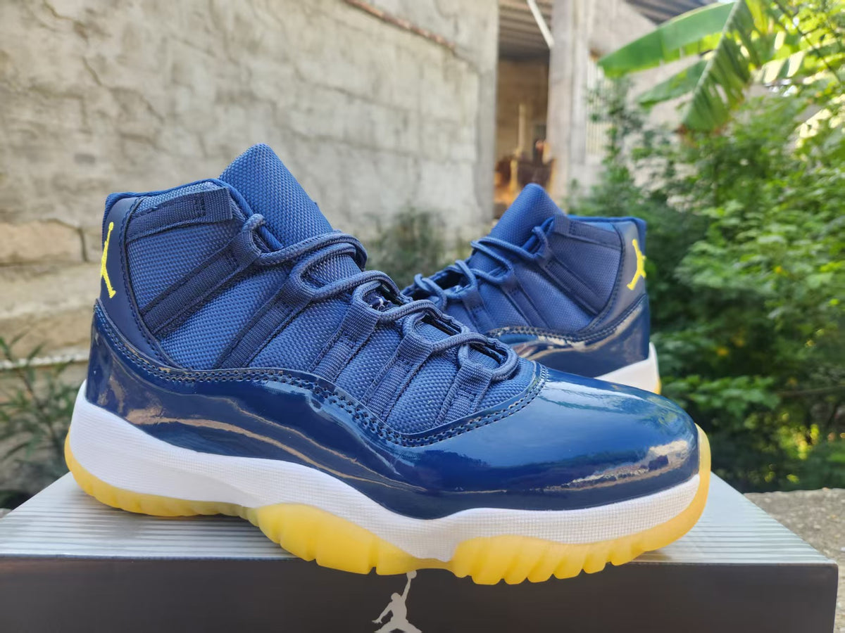 Air Jordan 11 Dark Blue Yellow