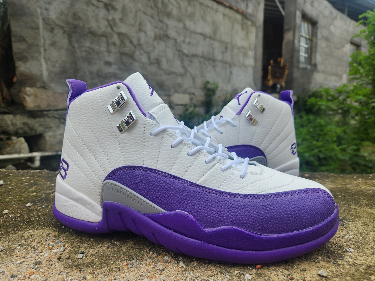 Air Jordan 12 White Purple