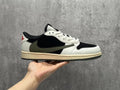 Travis Scott x Air Jordan 1 Low OG SP Black-Olive Reverse Swoosh