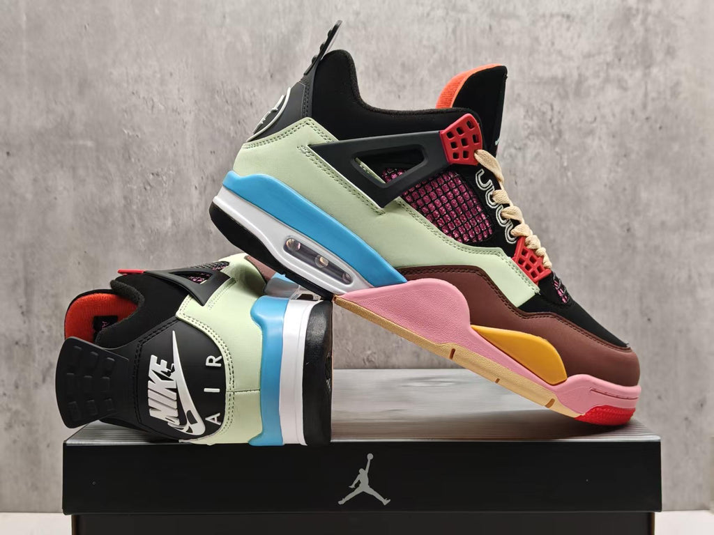 Air Jordan 4 Retro Rainbow Patchwork