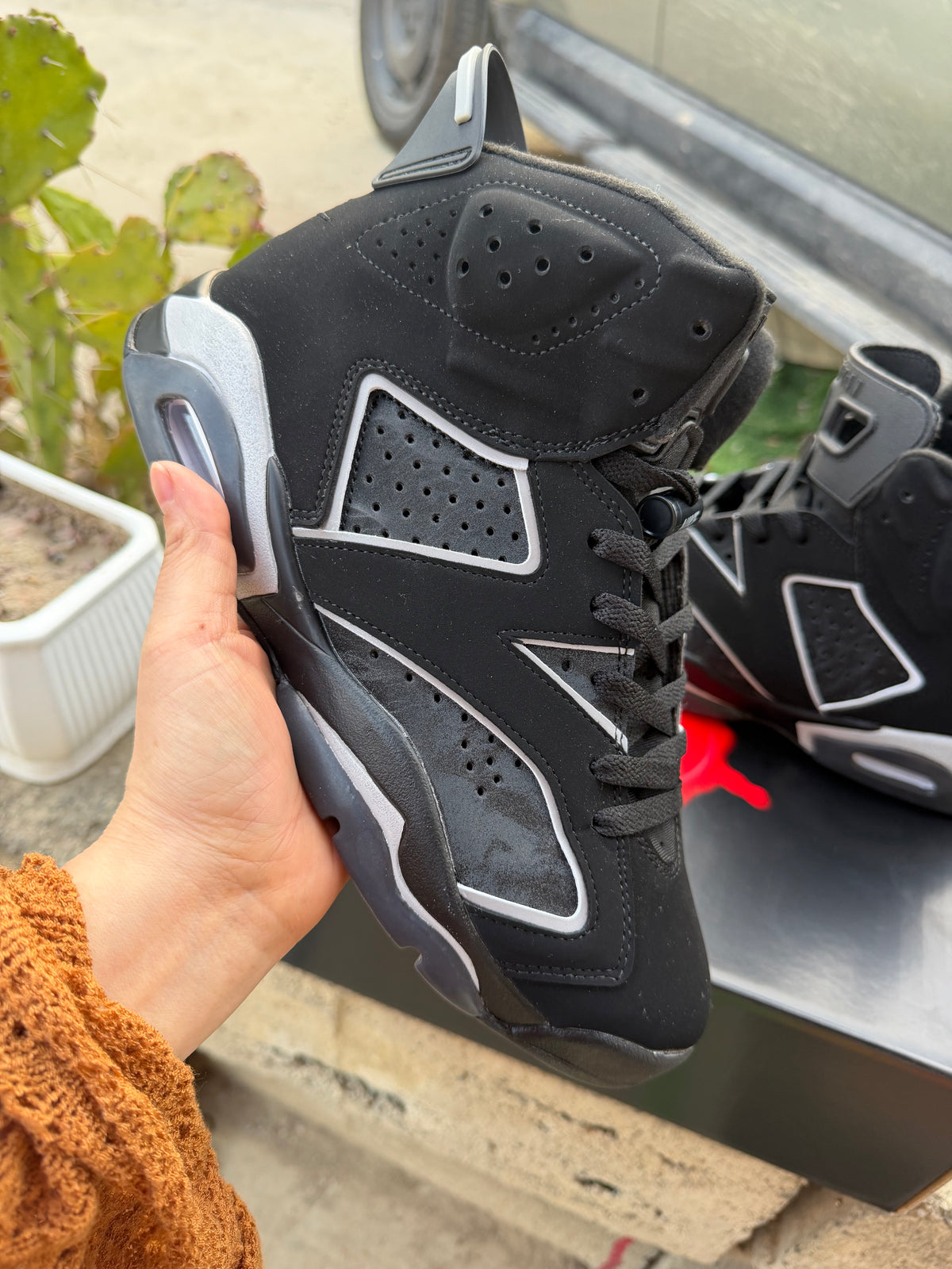 Air Jordan 6 Black Silver