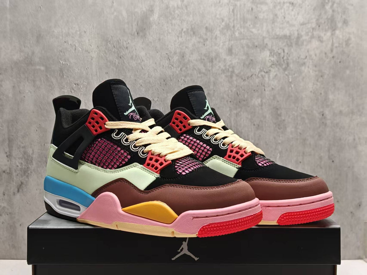 Air Jordan 4 Retro Rainbow Patchwork