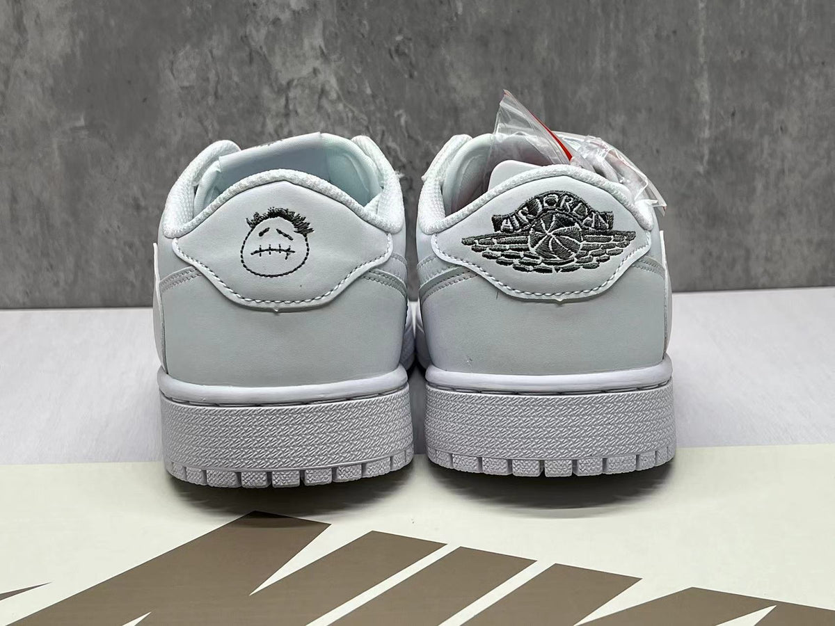 Travis Scott x Air Jordan 1 Low OG SP All-White Reverse Swoosh
