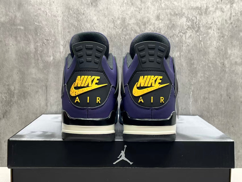 Air Jordan 4 Retro Purple Gold Lakers
