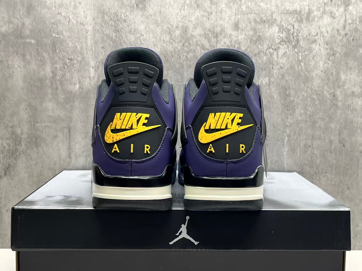 Air Jordan 4 Retro Purple Gold Lakers