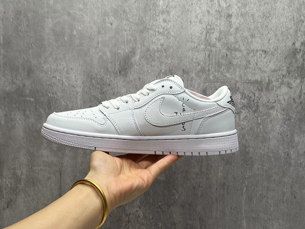 Travis Scott x Air Jordan 1 Low OG SP All-White Reverse Swoosh