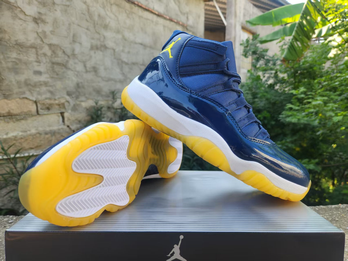 Air Jordan 11 Dark Blue Yellow