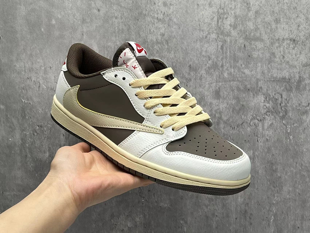 Travis Scott x Air Jordan 1 Low OG SP White-Brown Reverse Swoosh